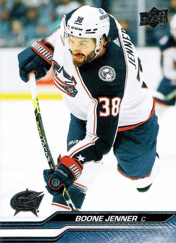 #299 Boone Jenner - Columbus Blue Jackets -2023-24 Upper Deck Hockey