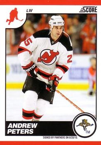 #299 Andrew Peters - Florida Panthers - 2010-11 Score Hockey