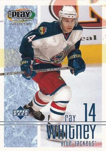 #29 Ray Whitney - Columbus Blue Jackets - 2001-02 Upper Deck Playmakers Hockey