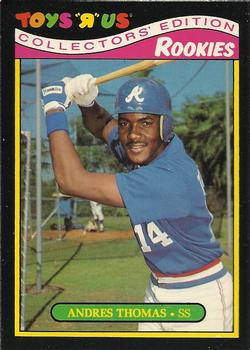 #29 Andres Thomas - Atlanta Braves - 1987 Topps Toys "R" Us Rookies Baseball