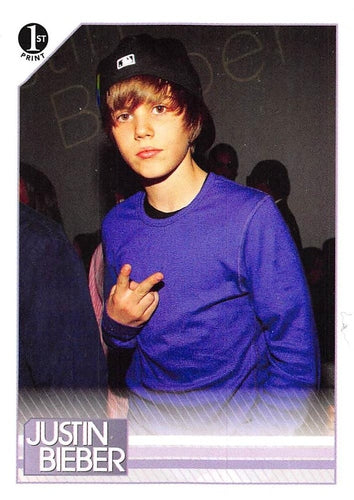 #29 On May 20, 2009, L. A. Reid hosted Island Def - 2010 Panini Justin Bieber