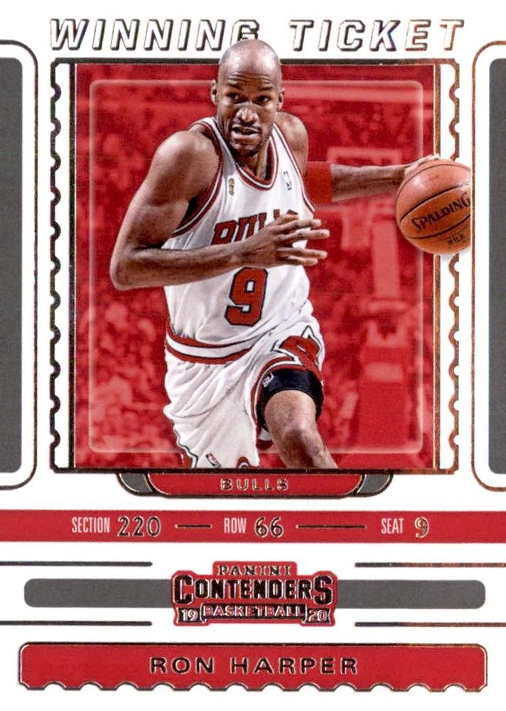 #29 Ron Harper - Chicago Bulls - 2019-20 Panini Contenders - Winning Ticket Basketball
