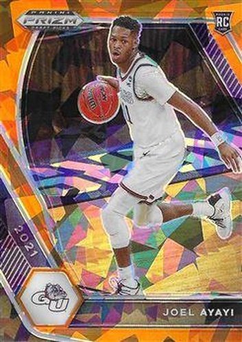 #29 Joel Ayayi - Gonzaga Bulldogs - 2021 Panini Prizm Draft Picks - Orange Ice Basketball