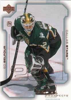 #29 Ed Belfour - Dallas Stars - 2000-01 Upper Deck Pros & Prospects Hockey