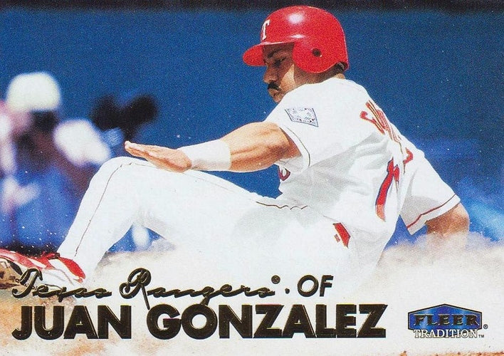 #29 Juan Gonzalez - Texas Rangers - 1999 Fleer Tradition Baseball