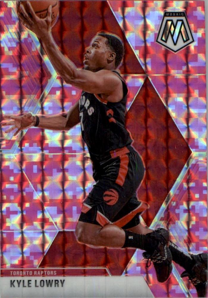 #29 Kyle Lowry - Toronto Raptors - 2019-20 Panini Mosaic - Camo Pink Basketball