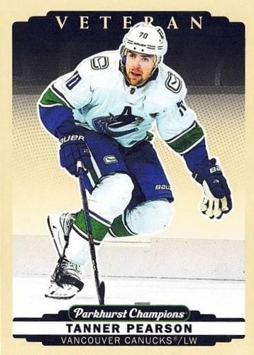 #29 Tanner Pearson - Vancouver Canucks - 2022-23 Parkhurst Champions Hockey