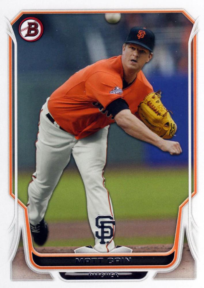 #29 Matt Cain - San Francisco Giants - 2014 Bowman Baseball