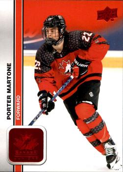 #29 Porter Martone - Canada - 2023 Upper Deck Team Canada Juniors - Red Foil Hockey