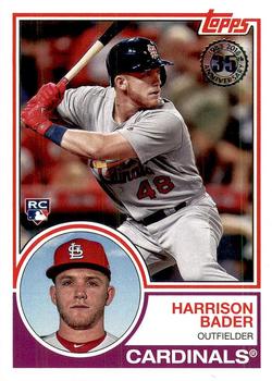 #83-29 Harrison Bader - St. Louis Cardinals - 2018 Topps - 1983 Topps Baseball 35th Anniversary Baseball