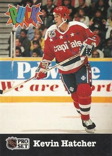 #29 Kevin Hatcher - Washington Capitals - 1991-92 Pro Set PUCK Hockey
