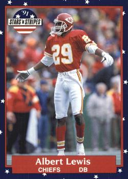#29 Albert Lewis - Kansas City Chiefs - 1991 Fleer Stars 'n Stripes Football