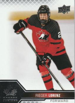 #29 Rieger Lorenz - Canada - 2022-23 Upper Deck Team Canada Juniors Hockey
