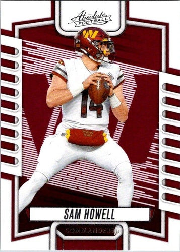 #29 Sam Howell - Washington Commanders - 2023 Panini Absolute Football
