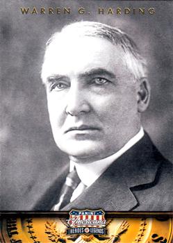 #29 Warren G. Harding - 2012 Panini Americana Heroes & Legends