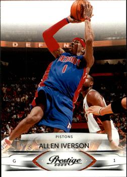 #29 Allen Iverson - Detroit Pistons - 2009-10 Panini Prestige Basketball