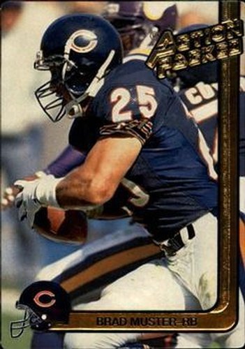 #29 Brad Muster - Chicago Bears - 1991 Action Packed Football