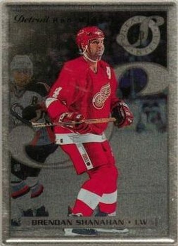 #29 Brendan Shanahan - Detroit Red Wings - 1996-97 Leaf Preferred - Steel Hockey