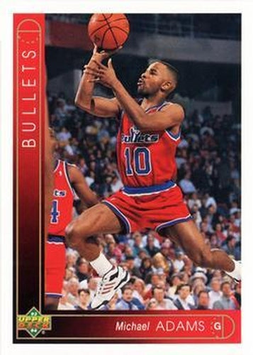 #29 Michael Adams - Washington Bullets - 1993-94 Upper Deck Basketball