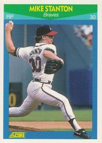#29 Mike Stanton - Atlanta Braves - 1990 Score Rising Stars Baseball