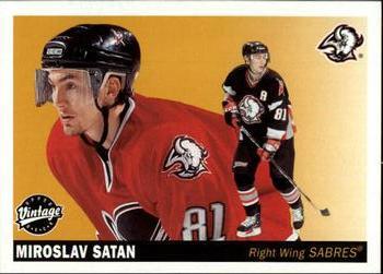 #29 Miroslav Satan - Buffalo Sabres - 2002-03 Upper Deck Vintage Hockey