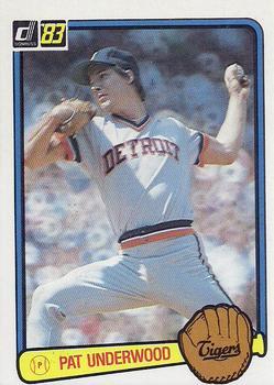 #29 Pat Underwood - Detroit Tigers - 1983 Donruss Baseball