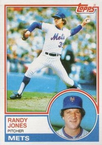 #29 Randy Jones - New York Mets - 1983 Topps Baseball