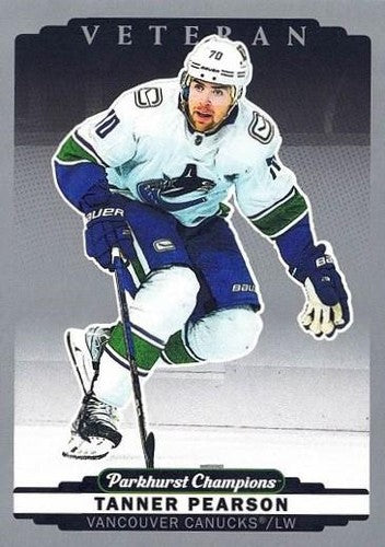 #29 Tanner Pearson - Vancouver Canucks - 2022-23 Parkhurst Champions - Silver Hockey