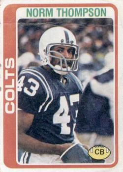 #29 Norm Thompson - Baltimore Colts - 1978 Topps Football