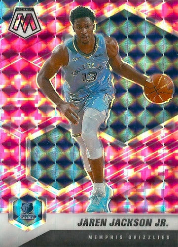 #29 Jaren Jackson Jr. - Memphis Grizzlies - 2020-21 Panini Mosaic - Mosaic Camo Pink Basketball