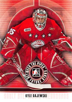 #29 Kyle Gajewski - Sault Ste. Marie Greyhounds - 2008-09 In The Game Between The Pipes Hockey