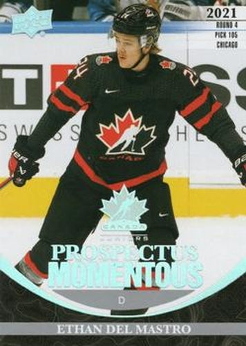#PM-29 Ethan Del Mastro - Canada - 2023 Upper Deck Team Canada Juniors - Prospectus Momentous Hockey