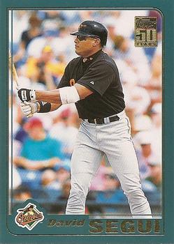 #T29 David Segui - Baltimore Orioles - 2001 Topps Traded & Rookies Baseball