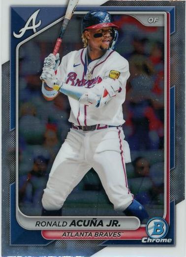 #29 Ronald Acuña Jr. - Atlanta Braves - 2024 Bowman Chrome Baseball