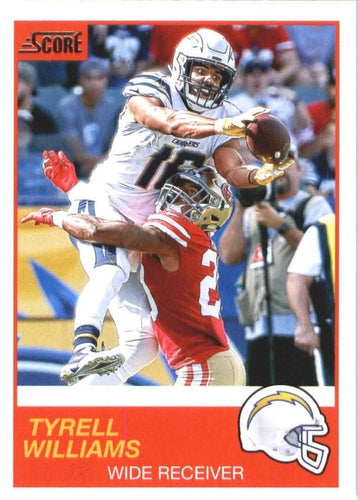 #29 Tyrell Williams - Los Angeles Chargers - 2019 Score Football