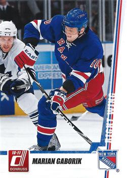 #29 Marian Gaborik - New York Rangers - 2010-11 Donruss Hockey