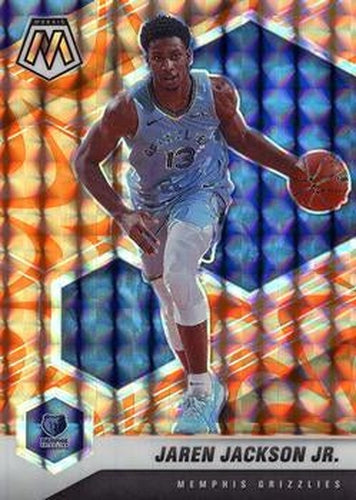 #29 Jaren Jackson Jr. - Memphis Grizzlies - 2020-21 Panini Mosaic - Mosaic Reactive Orange Basketball