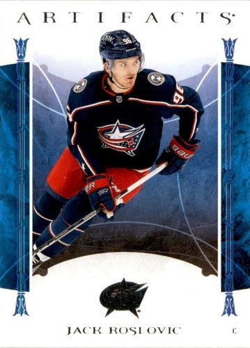 #29 Jack Roslovic - Columbus Blue Jackets - 2022-23 Upper Deck Artifacts Hockey