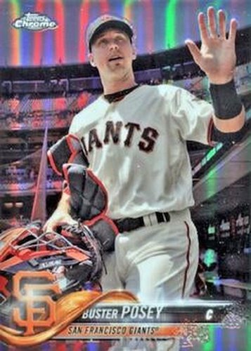 #29b Buster Posey - San Francisco Giants - 2018 Topps Chrome Baseball