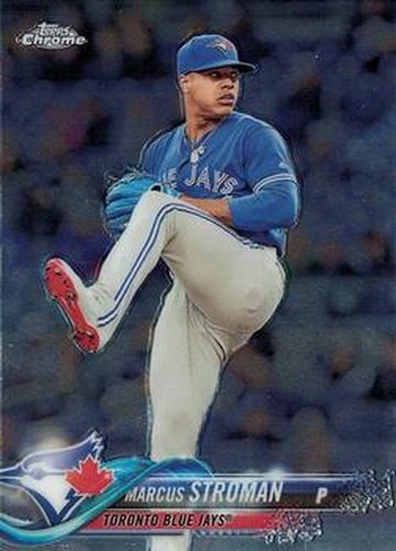#2 Marcus Stroman - Toronto Blue Jays - 2018 Topps Chrome Baseball