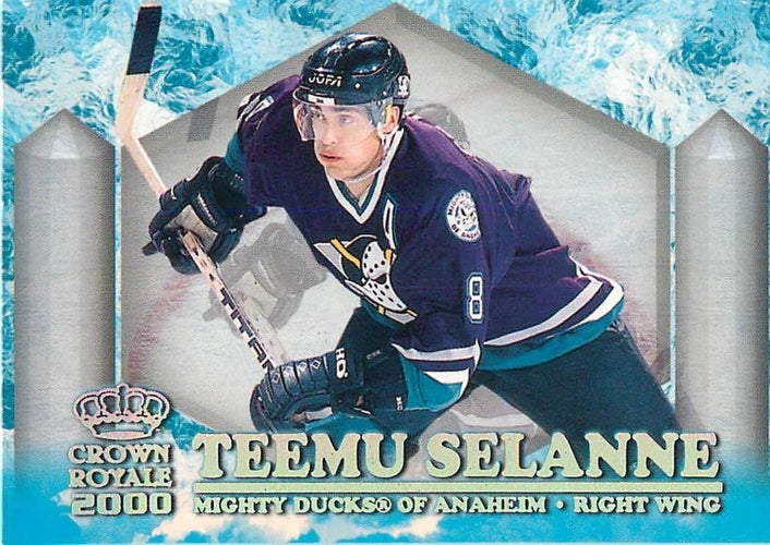 #2 Teemu Selanne - Anaheim Mighty Ducks - 1999-00 Pacific Crown Royale - Ice Elite Hockey