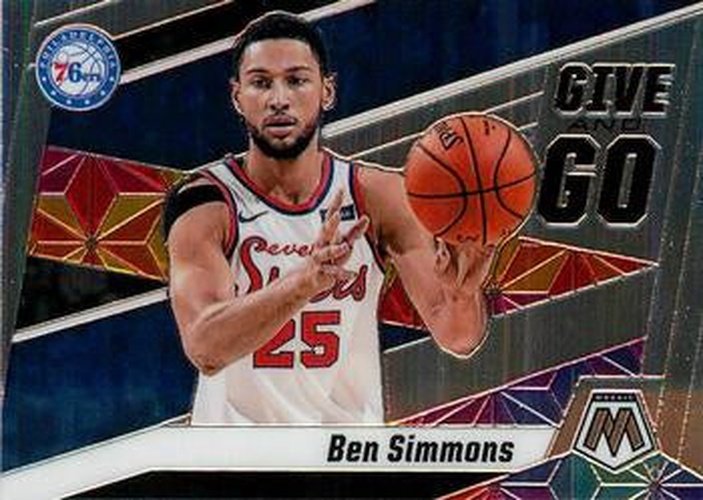 #2 Ben Simmons - Philadelphia 76ers - 2019-20 Panini Mosaic - Give and Go Basketball