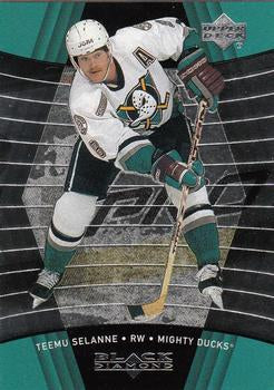 #2 Teemu Selanne - Anaheim Mighty Ducks - 1999-00 Upper Deck Black Diamond Hockey