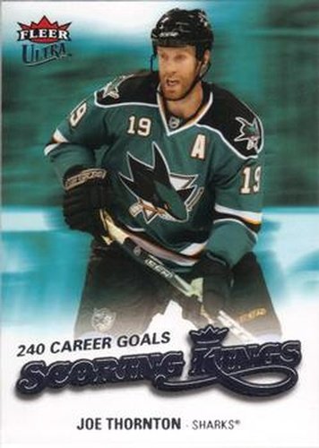 #SK2 Joe Thornton - San Jose Sharks - 2008-09 Ultra - Scoring Kings Hockey