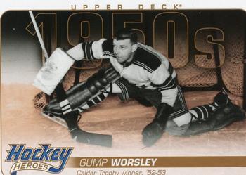 #HH2 Gump Worsley - New York Rangers - 2011-15 Upper Deck - Hockey Heroes