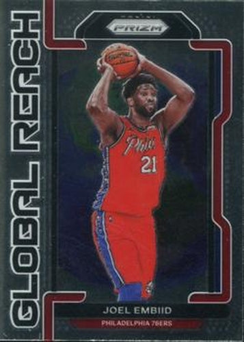 #2 Joel Embiid - Philadelphia 76ers - 2021-22 Panini Prizm - Global Reach Basketball