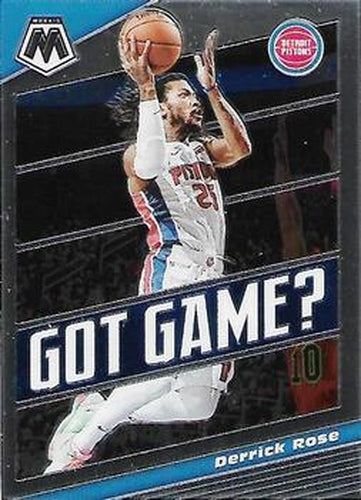 #2 Derrick Rose - Detroit Pistons - 2019-20 Panini Mosaic - Got Game Basketball
