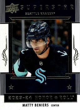 #HR-2 Matty Beniers - Seattle Kraken - 2023-24 Upper Deck - Honor Roll Hockey