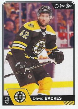 #662 David Backes - Boston Bruins - 2016-17 O-Pee-Chee Update Hockey