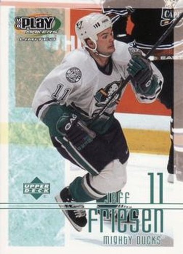 #2 Jeff Friesen - Anaheim Mighty Ducks - 2001-02 Upper Deck Playmakers Hockey